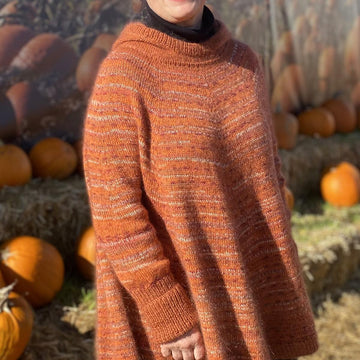 Rustic Hoody Poncho Sweater