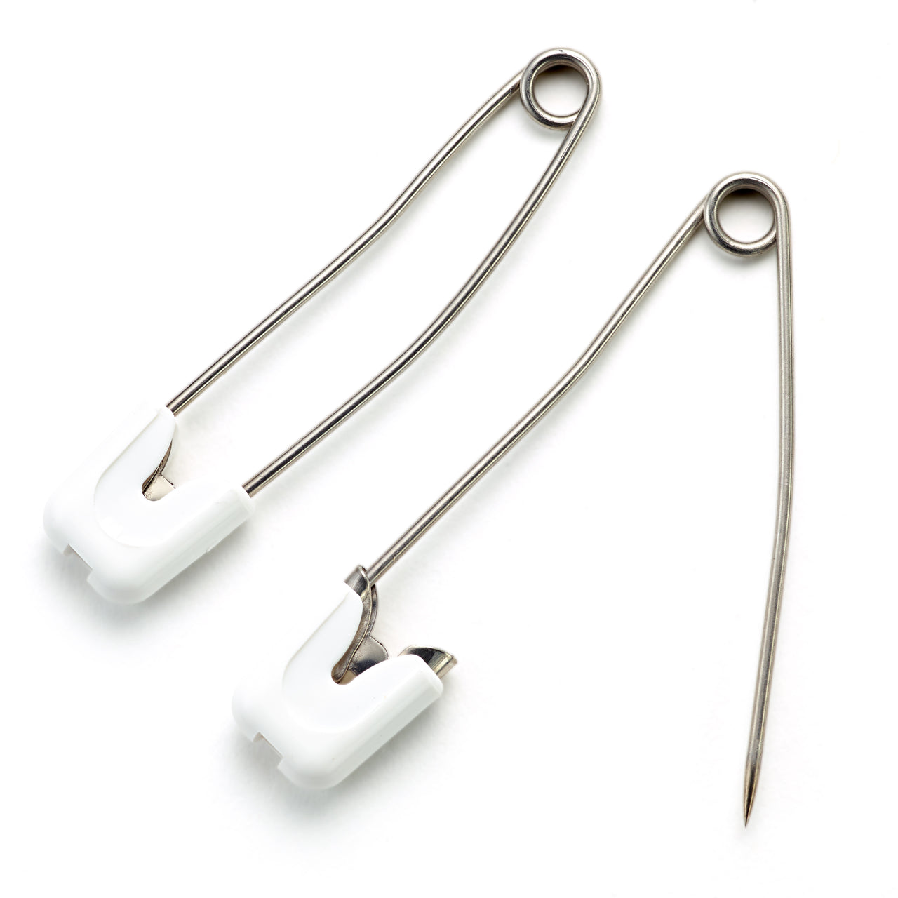 Prym Nappy Pins Stainless Steel 55 mm White