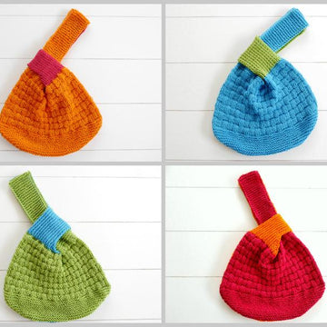 Japanese Knot Purse - KNITTING PATTERN - No.147E