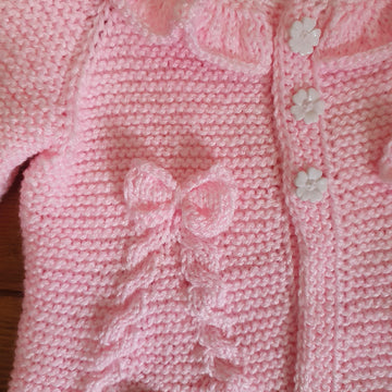 Pink cardigan in Stylecraft DK