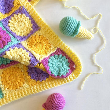 Bright Baby Blanket + Ice Cream