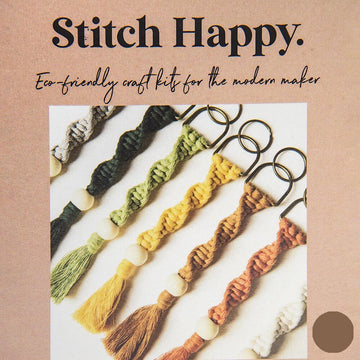 Stitch Happy Copper Keyring Macrame Kit
