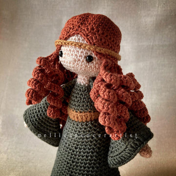 Elowyn the Medieval Girl Fantasy Amigurumi Crochet Doll Pattern