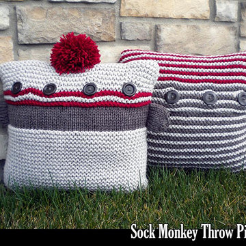 Sock Monkey Throw Pillows