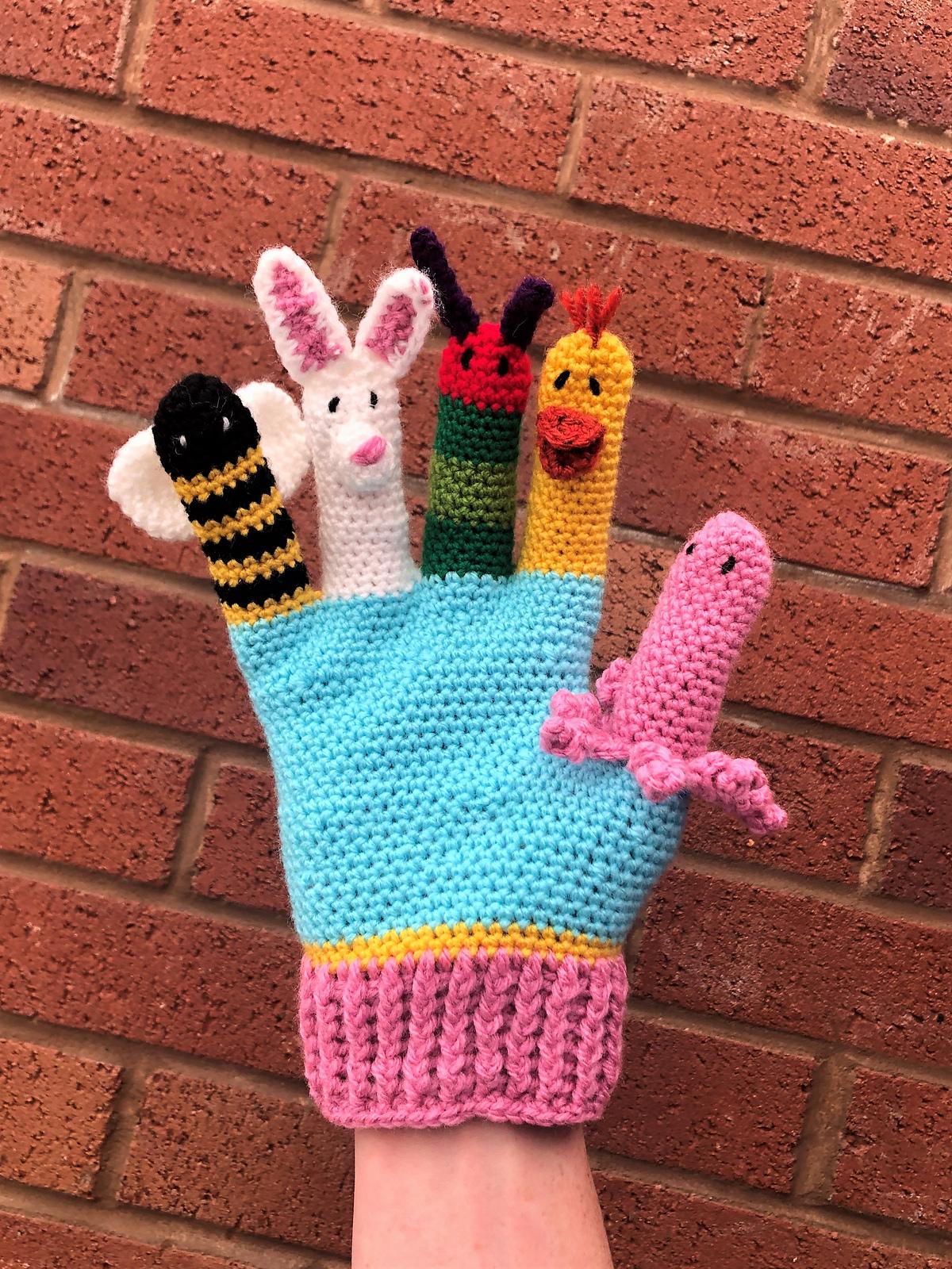 Finger Puppet Glove Crochet Pattern