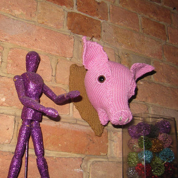 Wall Mounted Pig's Head