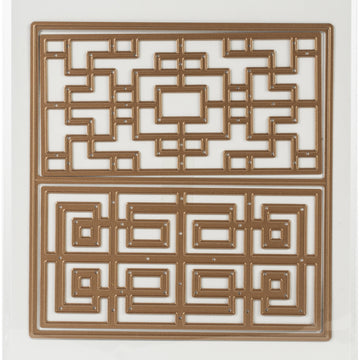 Spellbinders Shapeabilities Dies By Lene Lok - Chinese Traditional Fence 2.4" To 5.1"