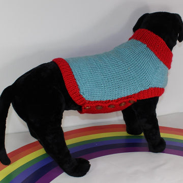 Dog Chunky 2 Colour Side Button Coat