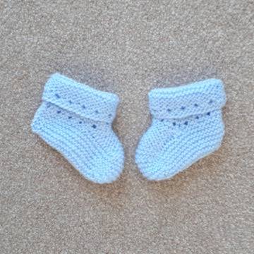Baby Blue Bootees