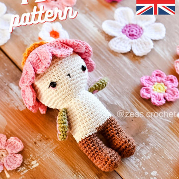 Crochet pattern Klig - The tiny spring flower creature