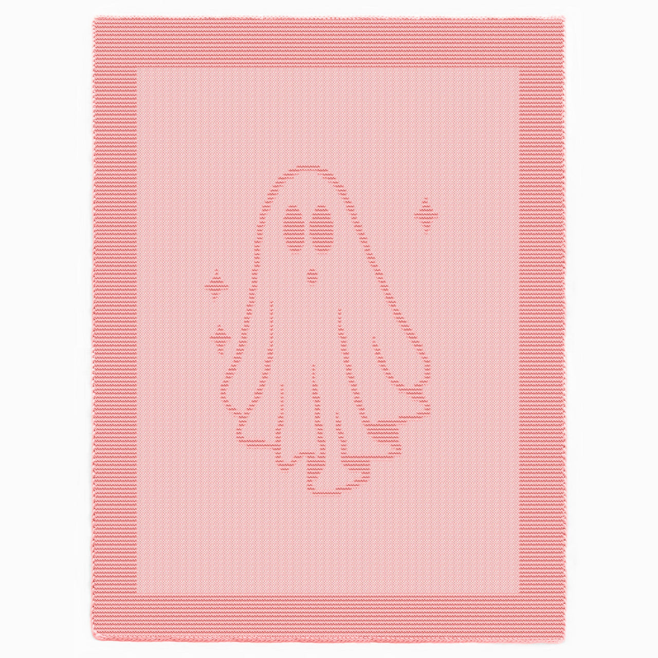 Halloween Ghost blanket Knitting Pattern, Knit-Purl only