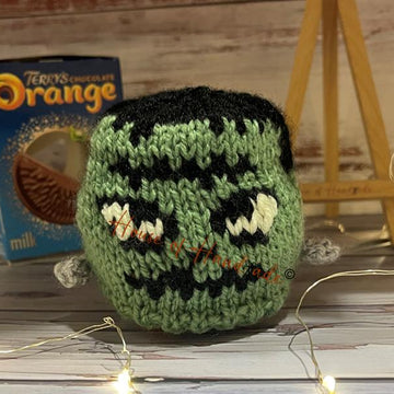 Green Monster Chocolate Orange Cover Knitting Pattern