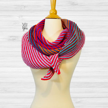 Double Gradient Boomerang Shawl