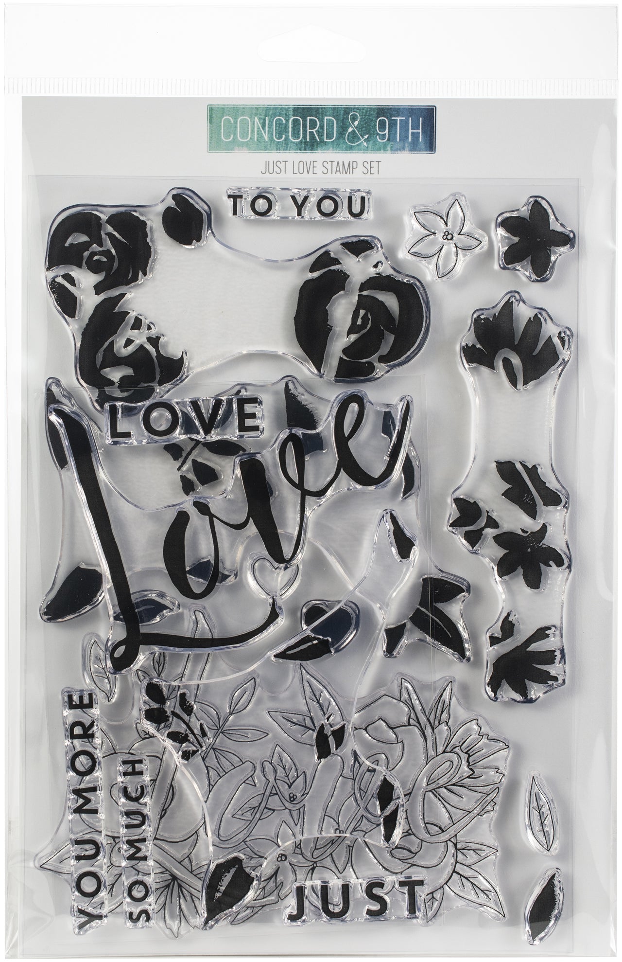 Concord & 9th Clear Stamps 4"X6" & 6"X8" - Just Love