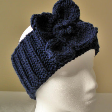 Brioche Headband with Flower