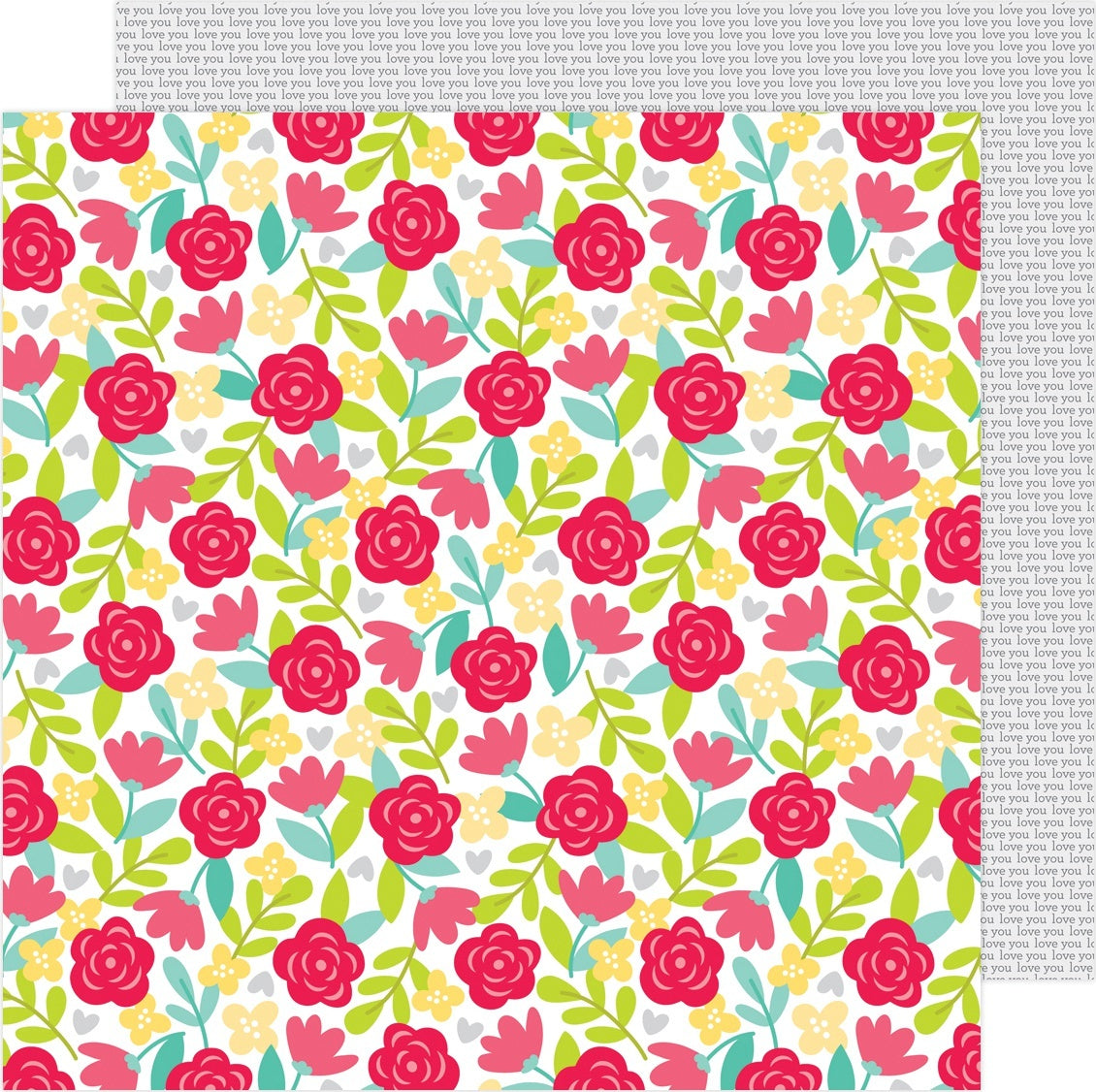 Doodlebug Love Notes Double-Sided Cardstock 12"X12" 25/Pkg - Secret Admirer