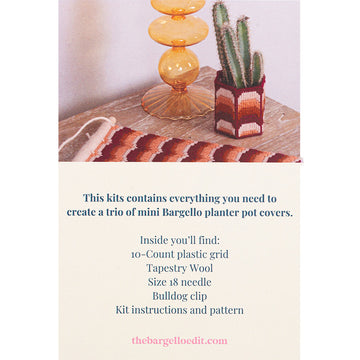 The Bargello Edit Mini Planter Trio Kit