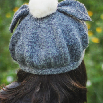 Gray Rabbit Beret
