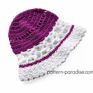 Violet Blooms Sun Hat