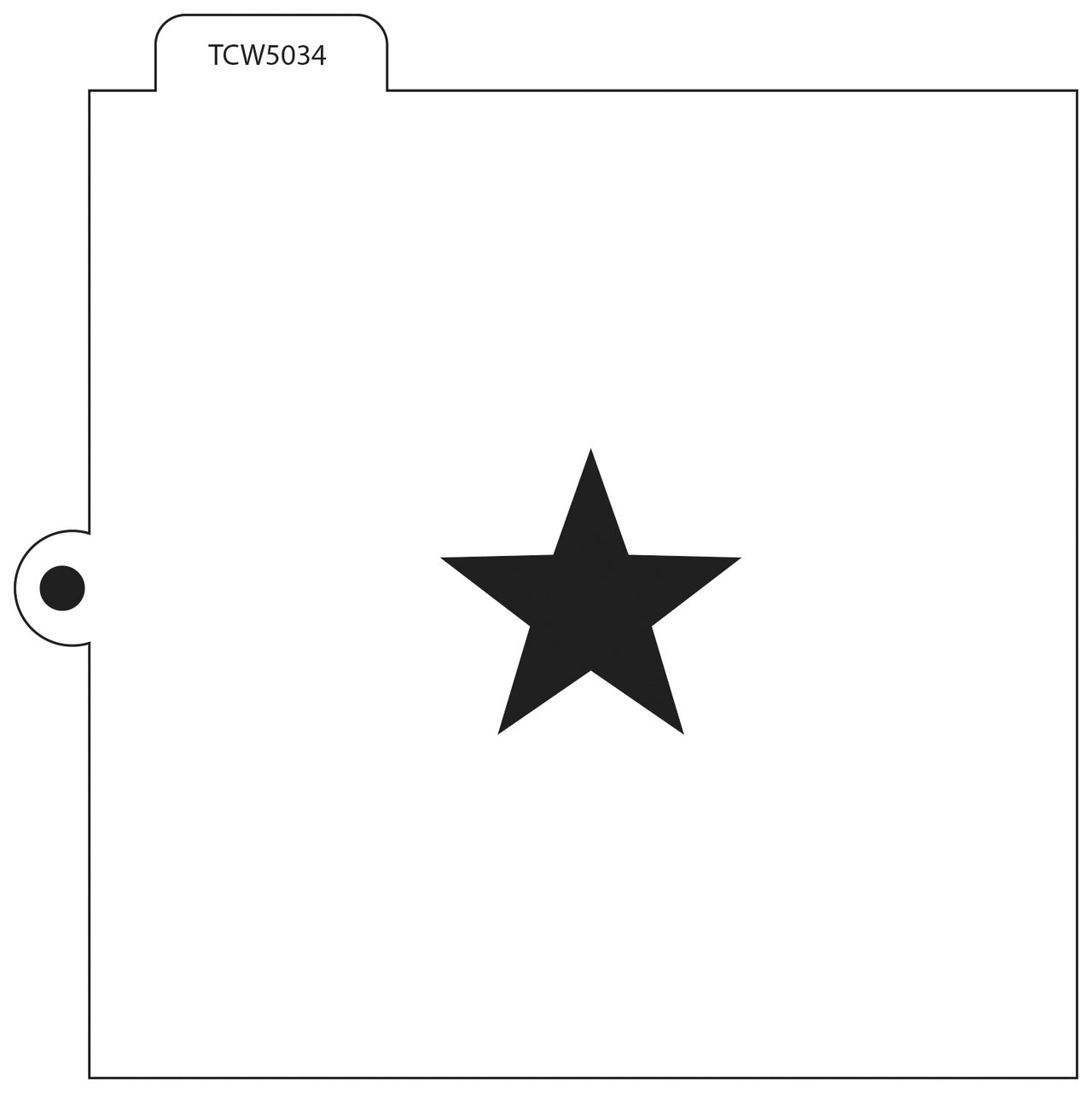 The Crafter's Workshop Crafter's Workshop Cookie & Cake Stencils 5.5"X5.5" - Star