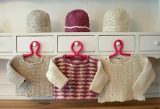 Making Waves Baby Sweater & Hat Set