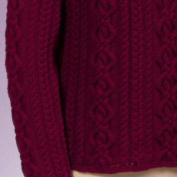 Cable and Lattice Pullover #130