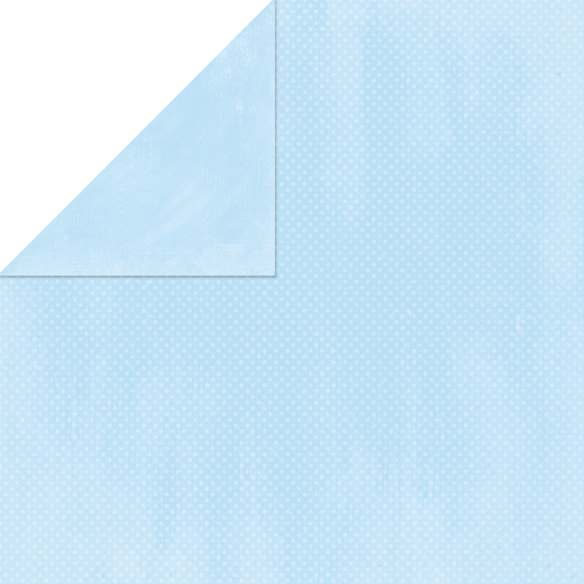 American Crafts BoBunny Double Dot Double-Sided Textured Cardstock 12"X12" 25/Pkg - Powder Blue