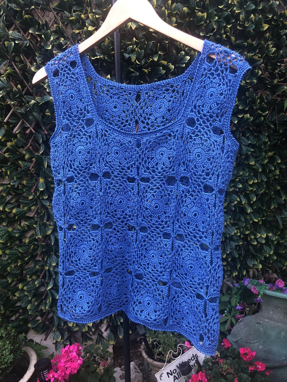 Azure Mosaic Top