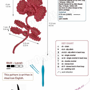 Rosebud applique