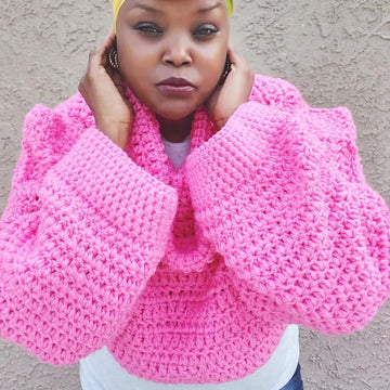 Pink Friday Cropped Sweater