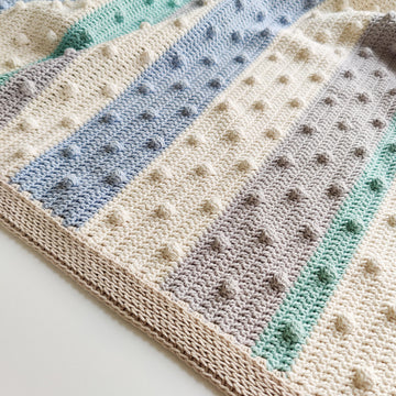 Bobbles and Stripes Blanket