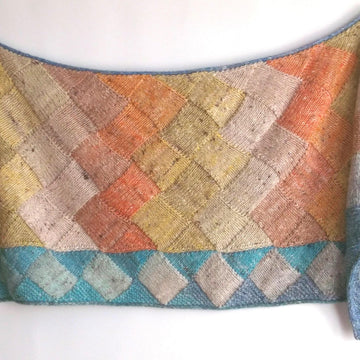 Noro entrelac wrap