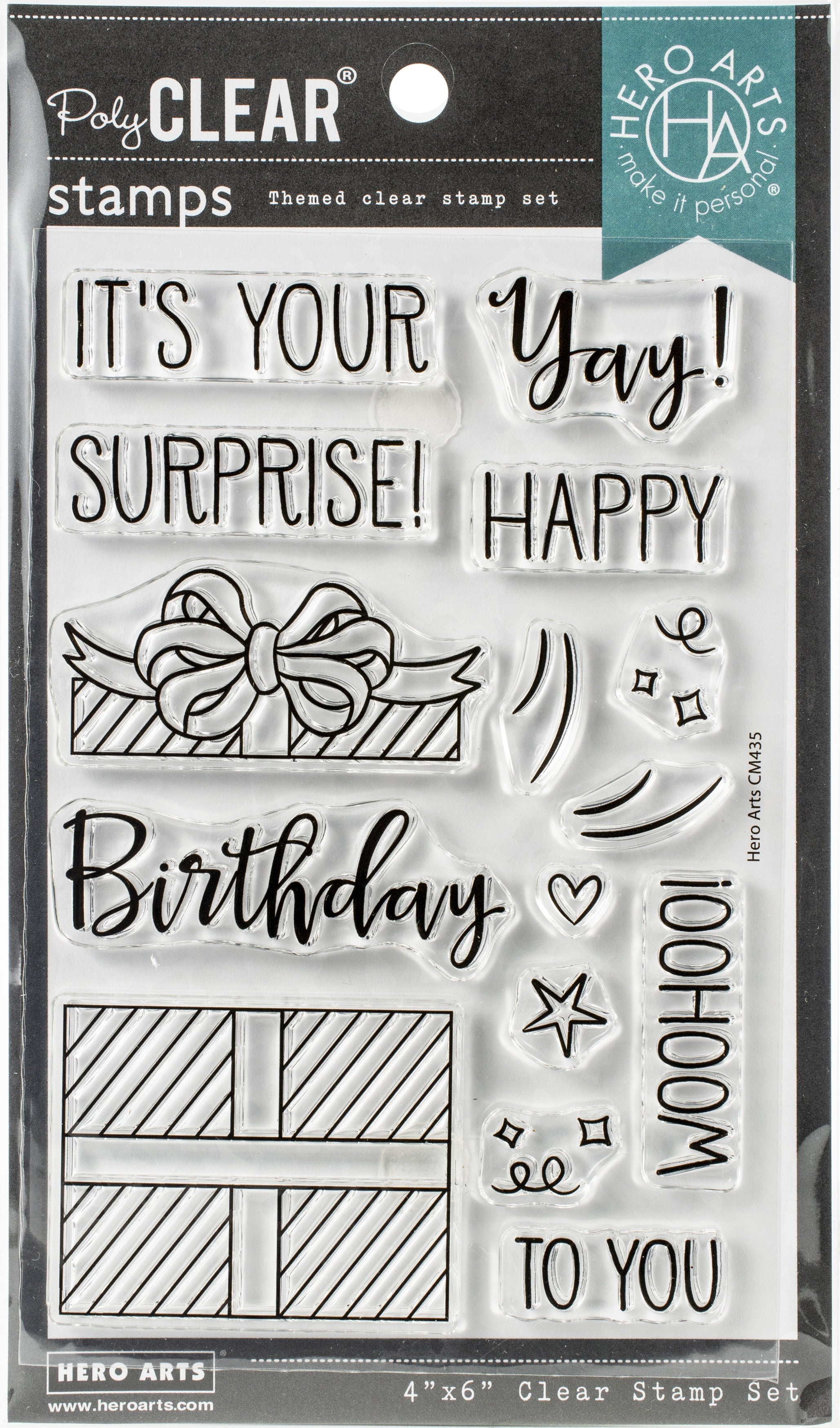 Hero Arts Clear Stamps 4"X6" - Surprise Gift