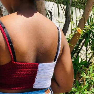 Crochet corset top