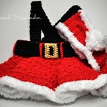 Missy Claus Skirt & Headband 12-122A