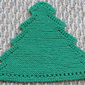 Grandma's Favorite Christmas Tree dishcloth