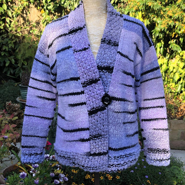 Boxy Jacket with Blackberry Stitch Borders