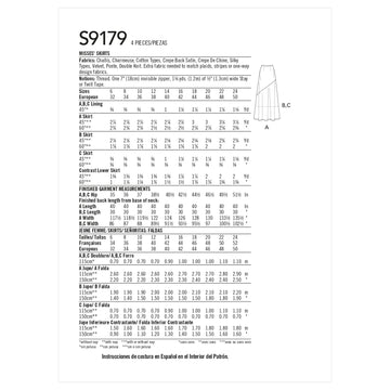 Simplicity Misses' Skirts S9179 - Sewing Pattern
