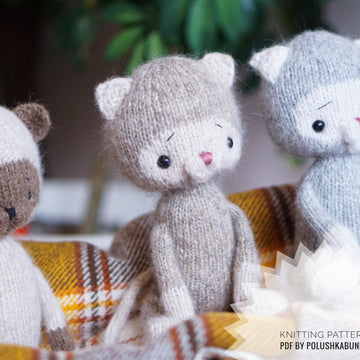 Knitting Pattern Little Kitty toy