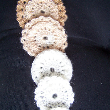 Ruffled Circles Applique Purse