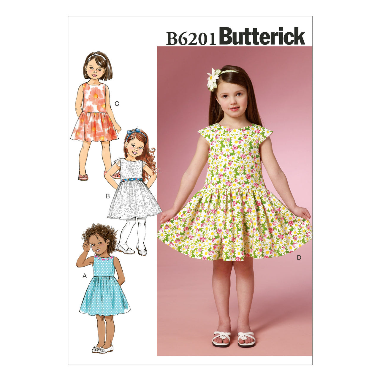 Butterick Children's/Girls' Dress B6201 - Sewing Pattern