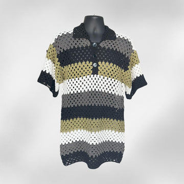 Granny Stitch Mens Polo and Shorts Set