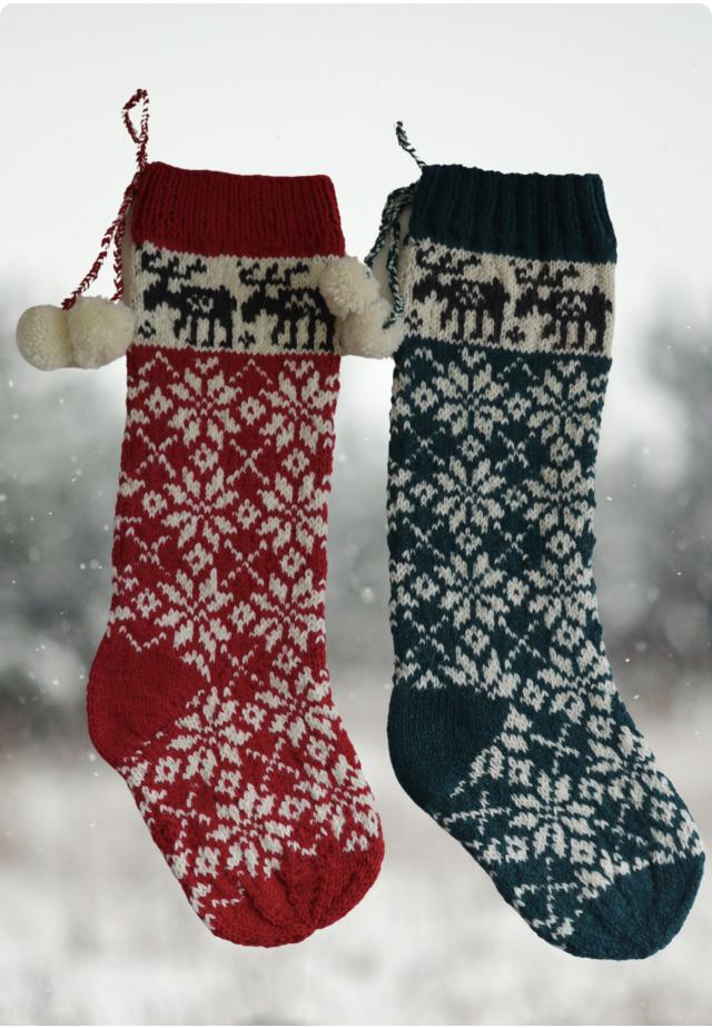 Moose Christmas Stocking