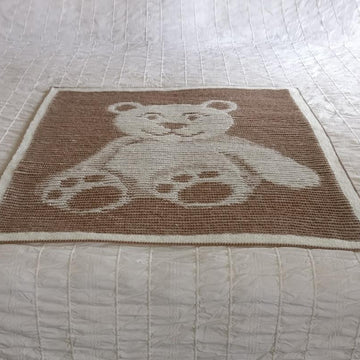 Teddy Bear Illusion Blanket and Cushion