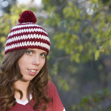 Adult 7 in 1 Hat Quick and Easy - 3 stripe pic