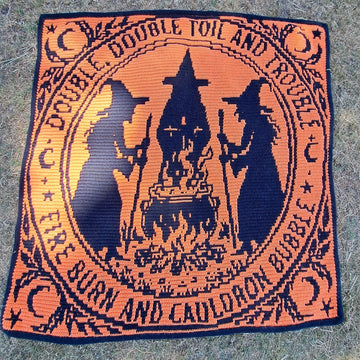 Macbeth Witches | Shakespeare Halloween Blanket