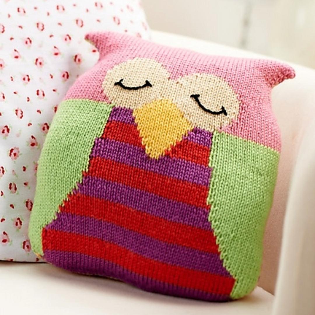 Sleepy Owl Cushion