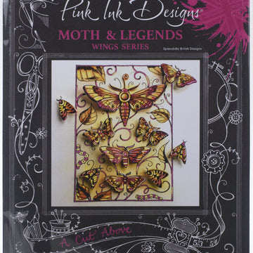 Creative Expressions Pink Ink Designs Stamp And Die Set - A Cut Above- Moth & Legends