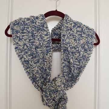 Checkerboard Cable Scarf