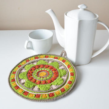 Wheel of Magic Mandala Potholder